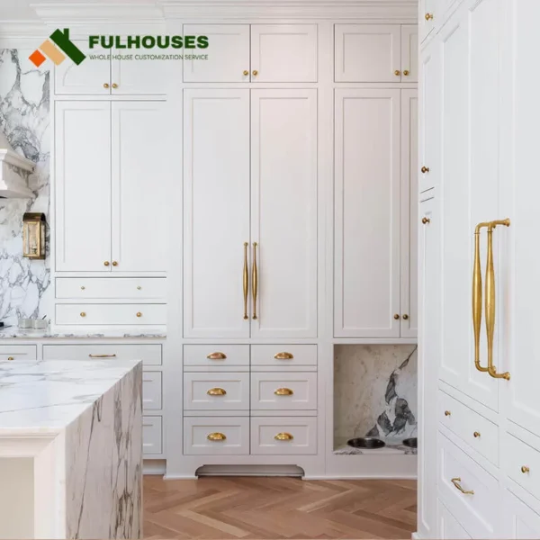 white wood kitchen cabinets