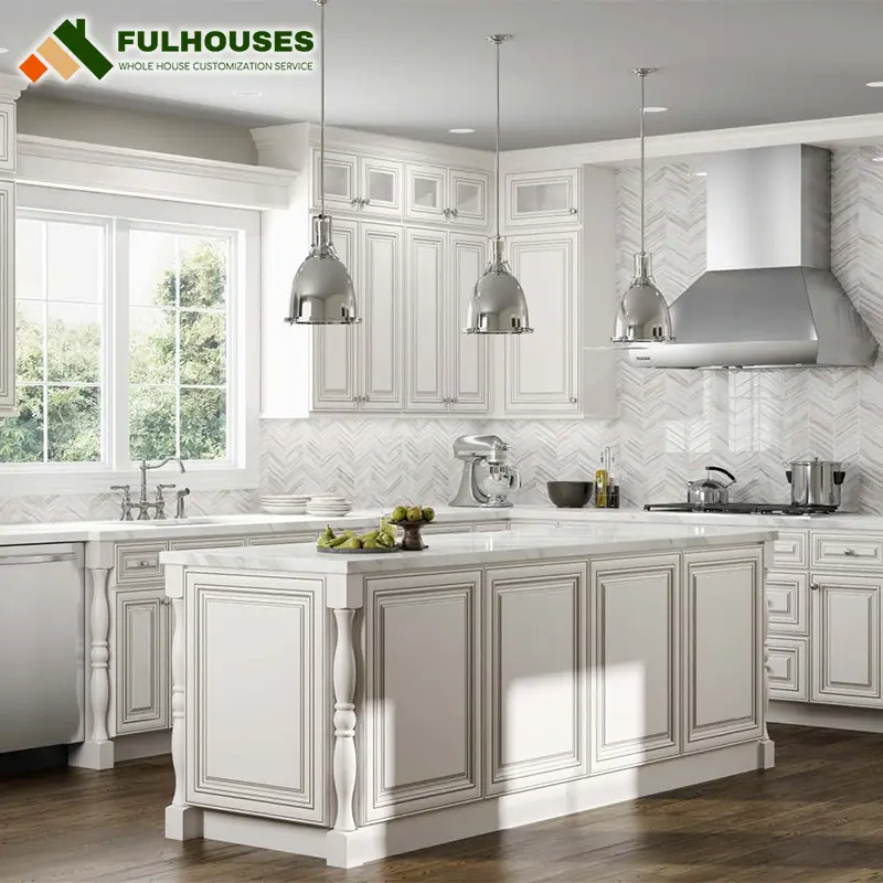custom white kitchen cabinets