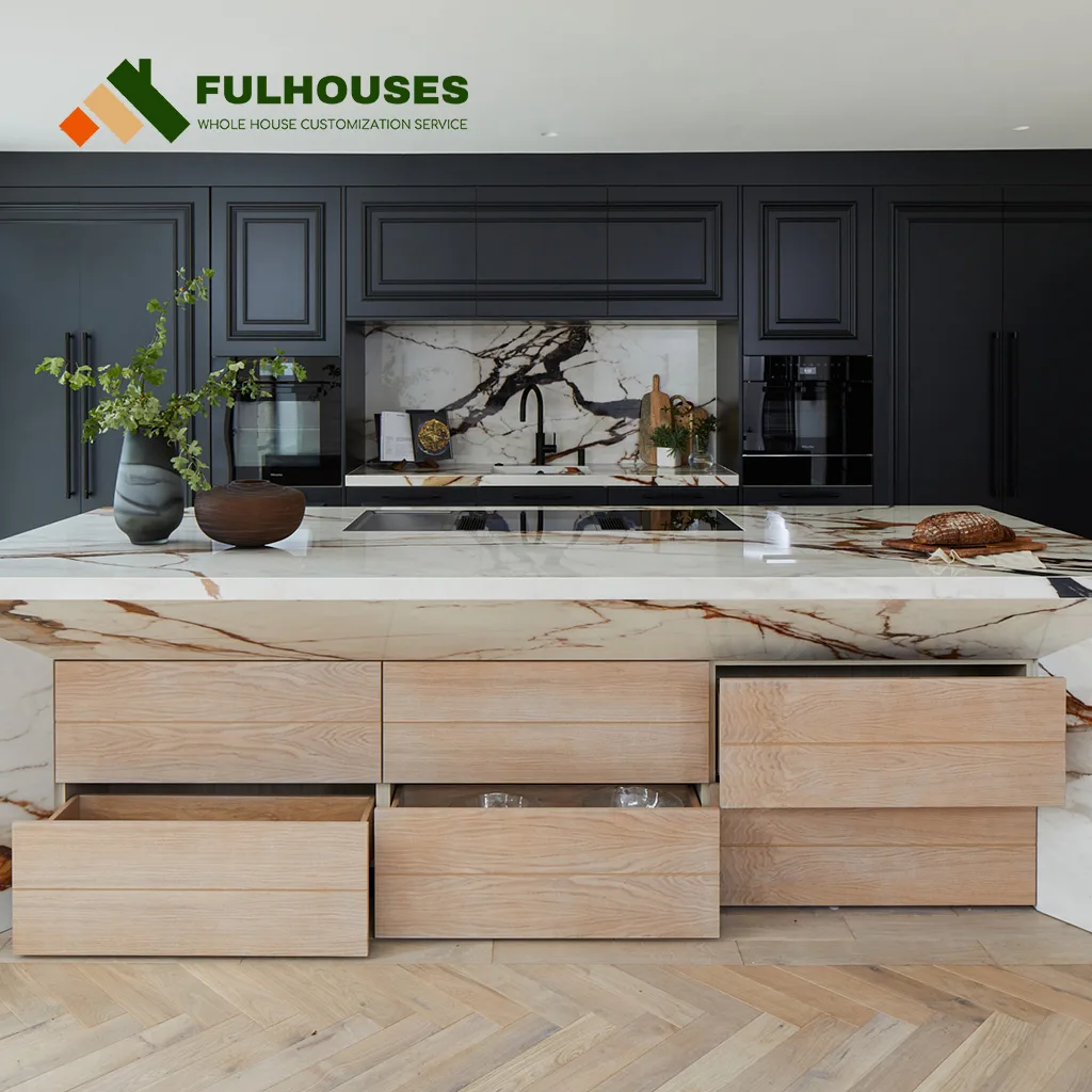 Custom Classic Kitchen Cabinets - Image 2