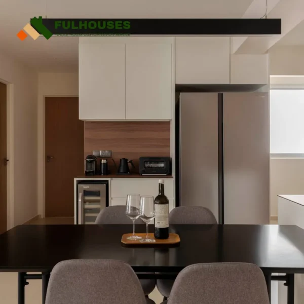 Custom Modern White Kitchen Cabinets - Image 5