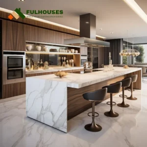 Custom Modern Oak Kitchen Cabinets