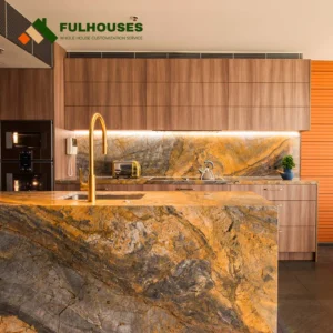 Custom Light Wood Kitchen Cabinets Modern
