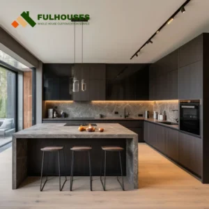 Custom High End Modern Kitchen Cabinets
