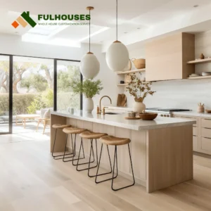 Custom White Oak Kitchen Cabinets Modern