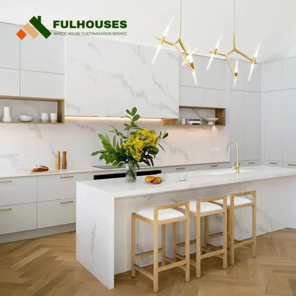 Custom White Shaker Kitchen Cabinets - Image 9