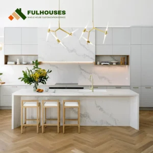 Custom White Shaker Kitchen Cabinets