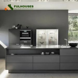 Custom Grey Shaker Kitchen Cabinets
