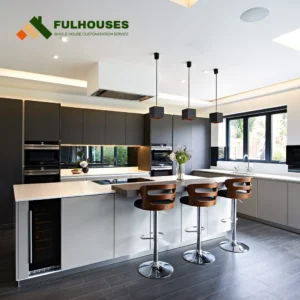 Custom Flat Panel Kitchen Cabinets