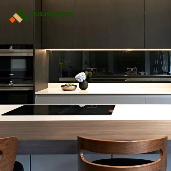 Custom Flat Panel Kitchen Cabinets - Image 4