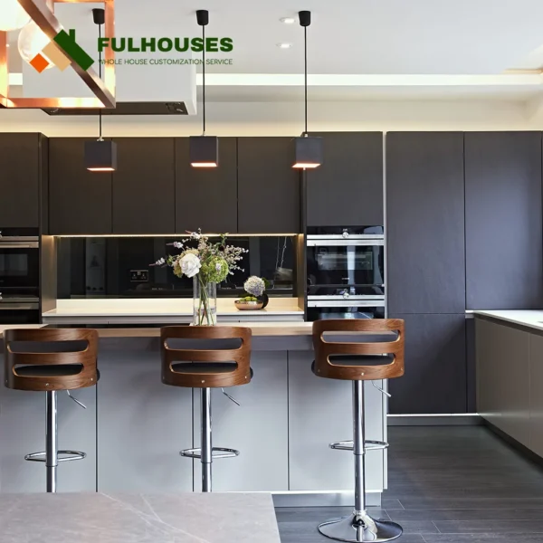 Custom Flat Panel Kitchen Cabinets - Image 3