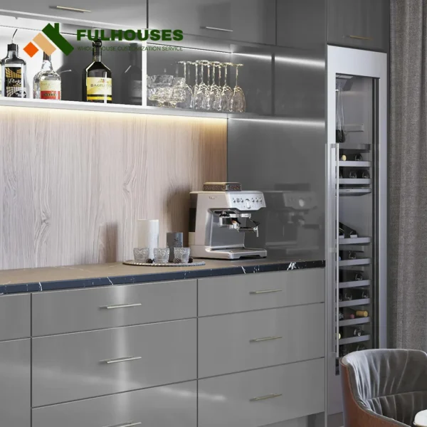 Custom Flat Kitchen Cabinets - Image 3
