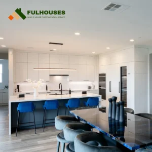 Custom All White Kitchen Cabinets