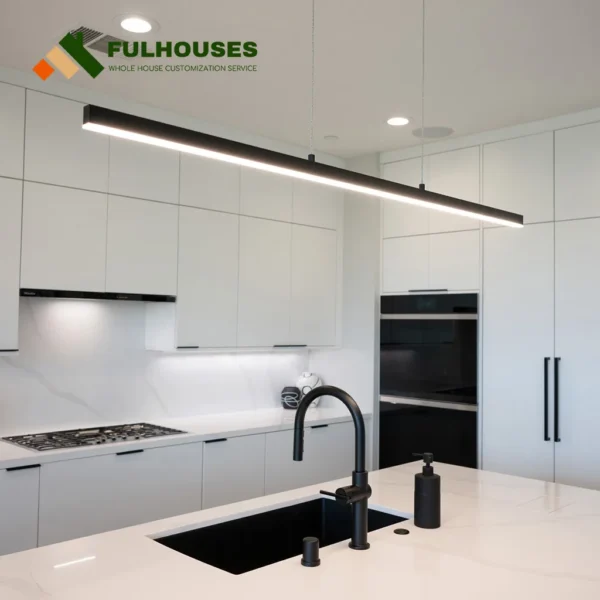 Custom All White Kitchen Cabinets - Image 3