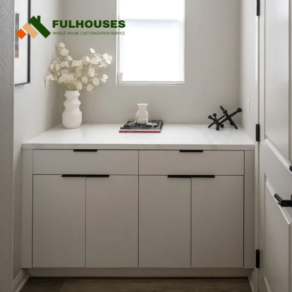 Custom All White Kitchen Cabinets - Image 6