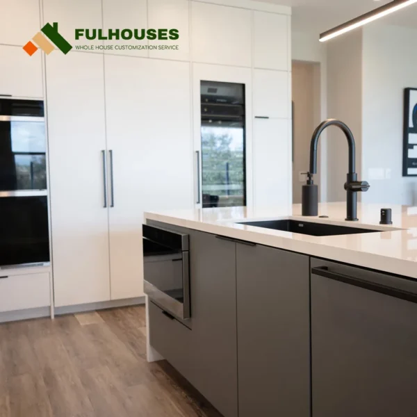 Custom All White Kitchen Cabinets - Image 8