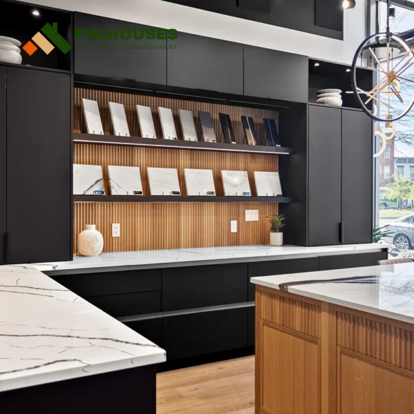 Custom Matte Black Kitchen Cabinets - Image 3