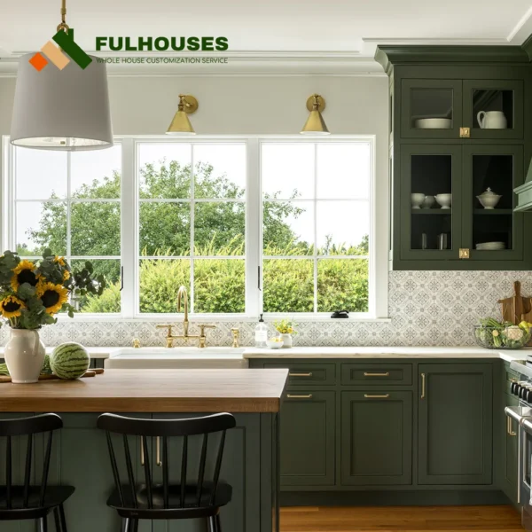 Custom Cottage Style Kitchen Cabinets - Image 3