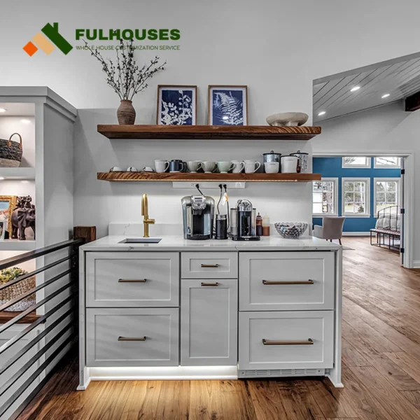 Custom Transitional Kitchen Cabinets - Image 7