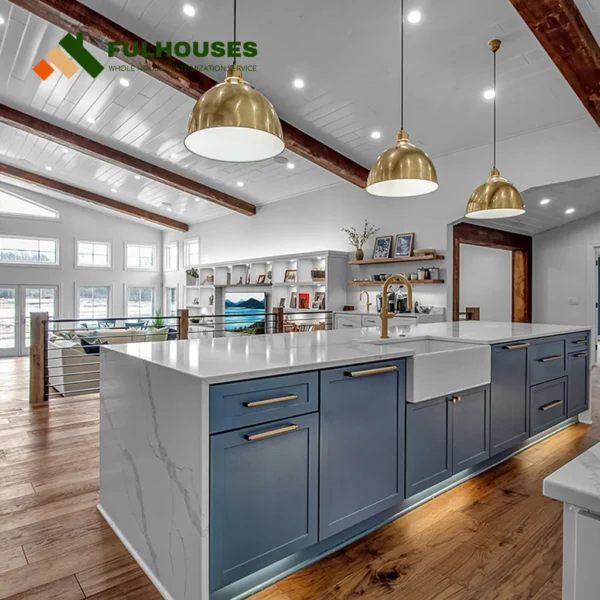 Custom Transitional Kitchen Cabinets - Image 3