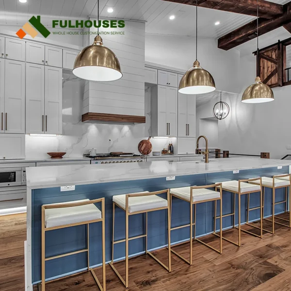 Custom Transitional Kitchen Cabinets - Image 4