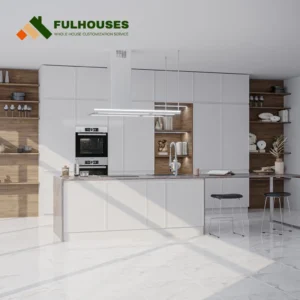 Custom White Kitchen Cabinets