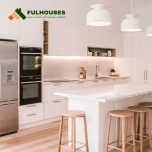 Custom White Kitchen Cupboards