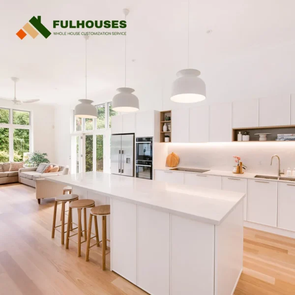 Custom White Kitchen Cupboards - Image 3
