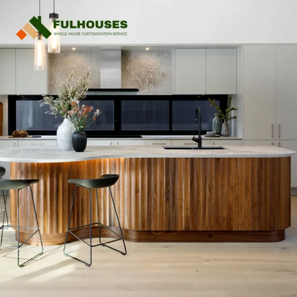 Custom Off White Kitchen Cabinets - Image 4