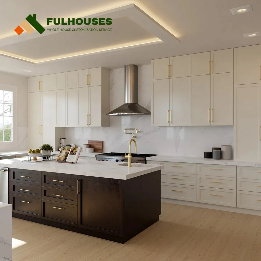 Custom White Dove Kitchen Cabinets