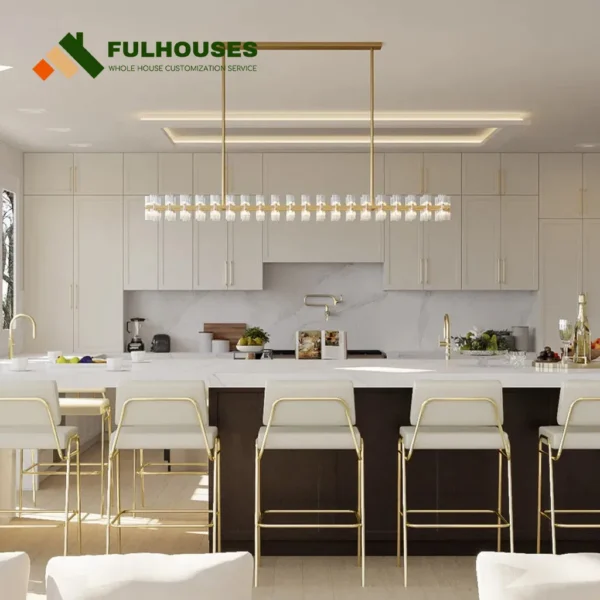Custom White Dove Kitchen Cabinets - Image 4
