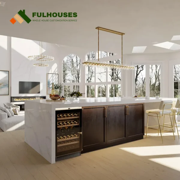 Custom White Dove Kitchen Cabinets - Image 3