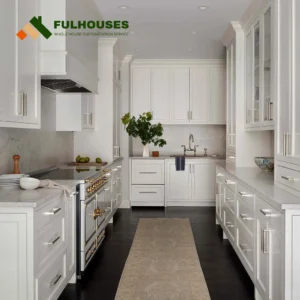 Custom Pure White Kitchen Cabinets