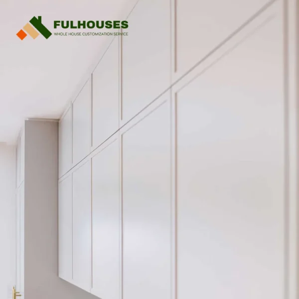 Custom White Kitchen Cabinets With White Countertops - Image 7