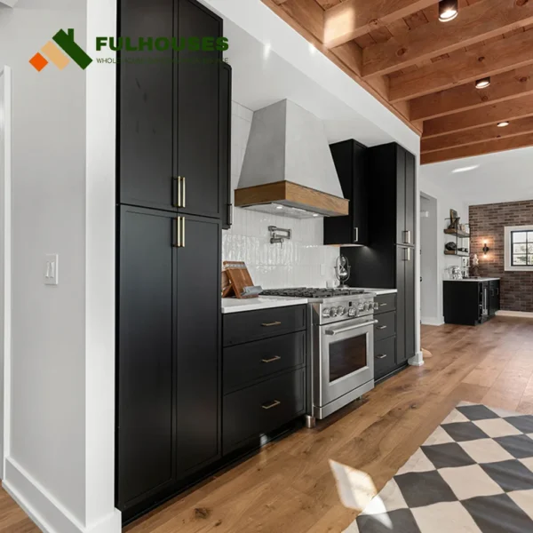 Custom Black Kitchen Cabinets - Image 7