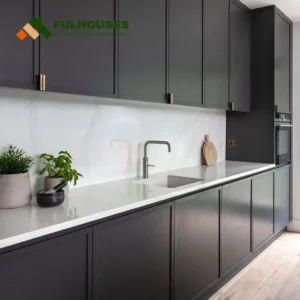 Custom Black Kitchen Cupboards